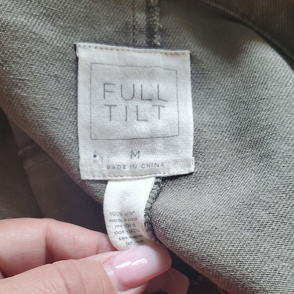 Full Tilt Green Lightweight Shirt Jacket - Picture 5 of 7